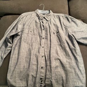 U.S. Polo Assn. Solid Stretch Poplin Long Sleeve Dress Shirt